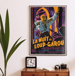 The Curse of the Werewolf 1962 French Moyenne Film Movie Poster, Guy Gerard Noel