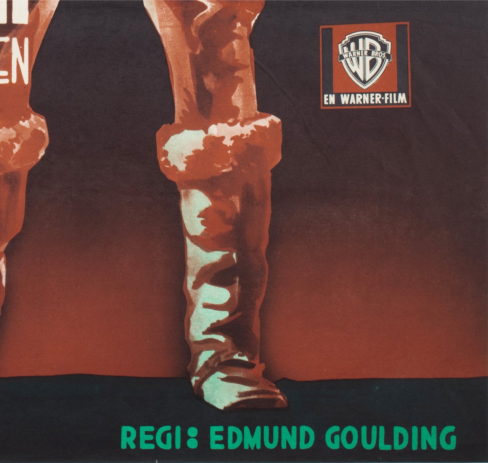 The Dawn Patrol 1938 Swedish Film Poster Gösta Åberg - detail