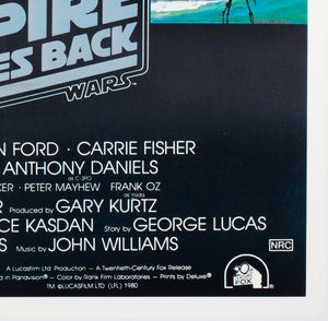 the empire strikes back 1980 australian 1 sheet film movie poster noriyoshi ohrai - detail