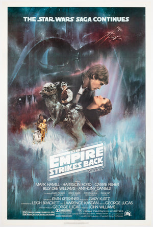 The Empire Strikes Back 1980 US 1 Sheet NSS GWTW Film Movie Poster Roger Kastel
