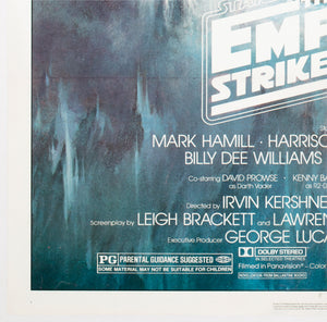 The Empire Strikes Back 1980 US 1 Sheet NSS GWTW Film Movie Poster Roger Kastel - detail