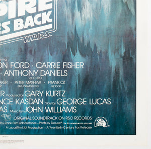 The Empire Strikes Back 1980 US 1 Sheet NSS GWTW Film Movie Poster Roger Kastel - detail