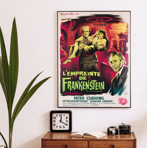The Evil of Frankenstein 1965 French Moyenne Film Poster Boris Grinsson