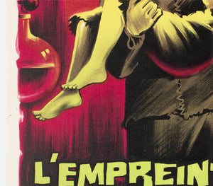 The Evil of Frankenstein 1965 French Moyenne Film Poster Boris Grinsson - detail