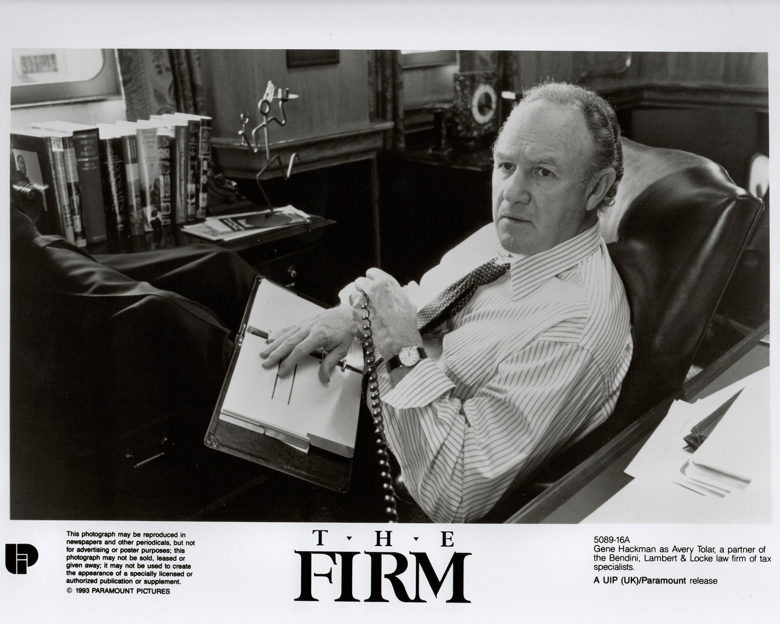 The Firm 1993 Film Movie Press Publicity Still Framed