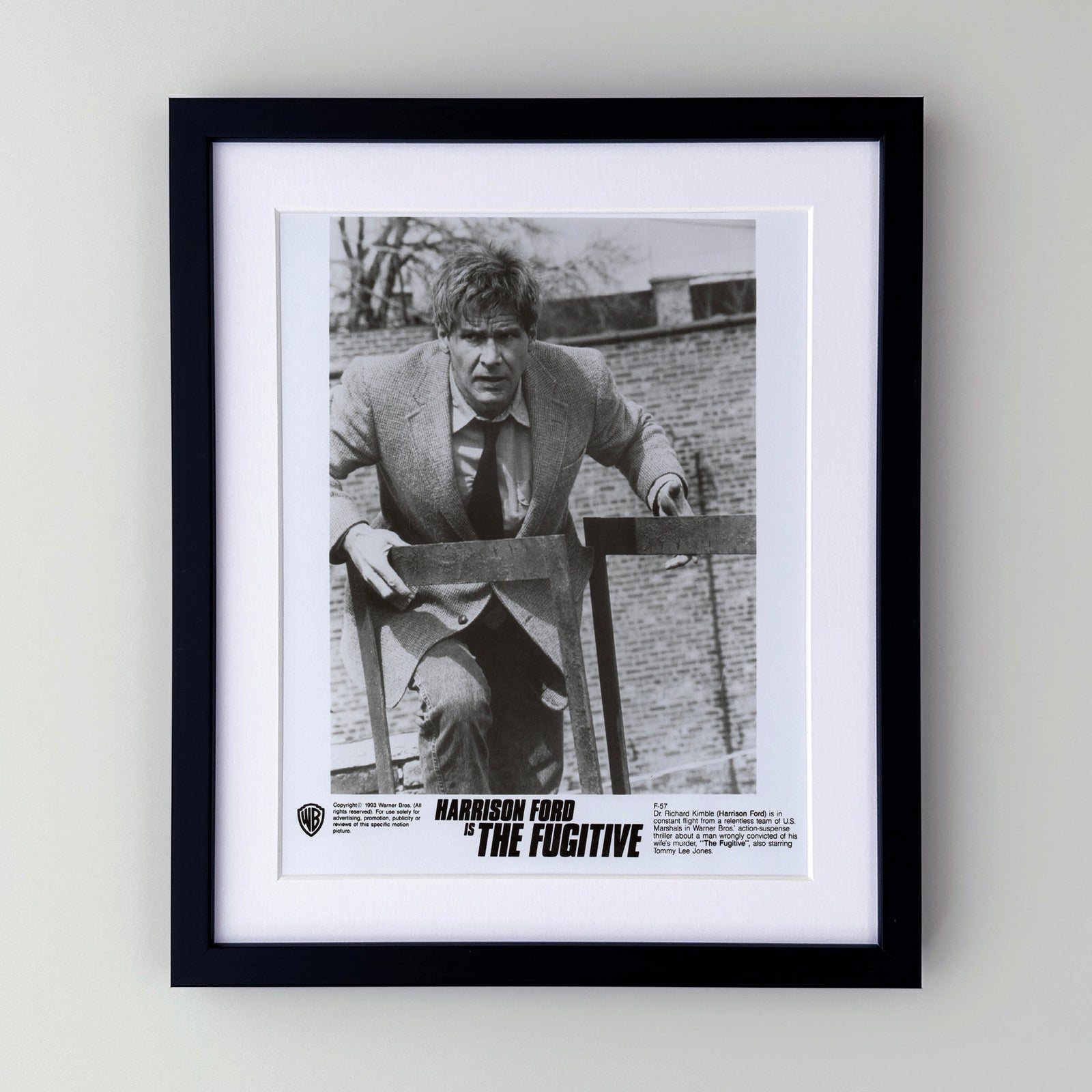 The Fugative 1993 Film Movie Press Publicity Still Framed
