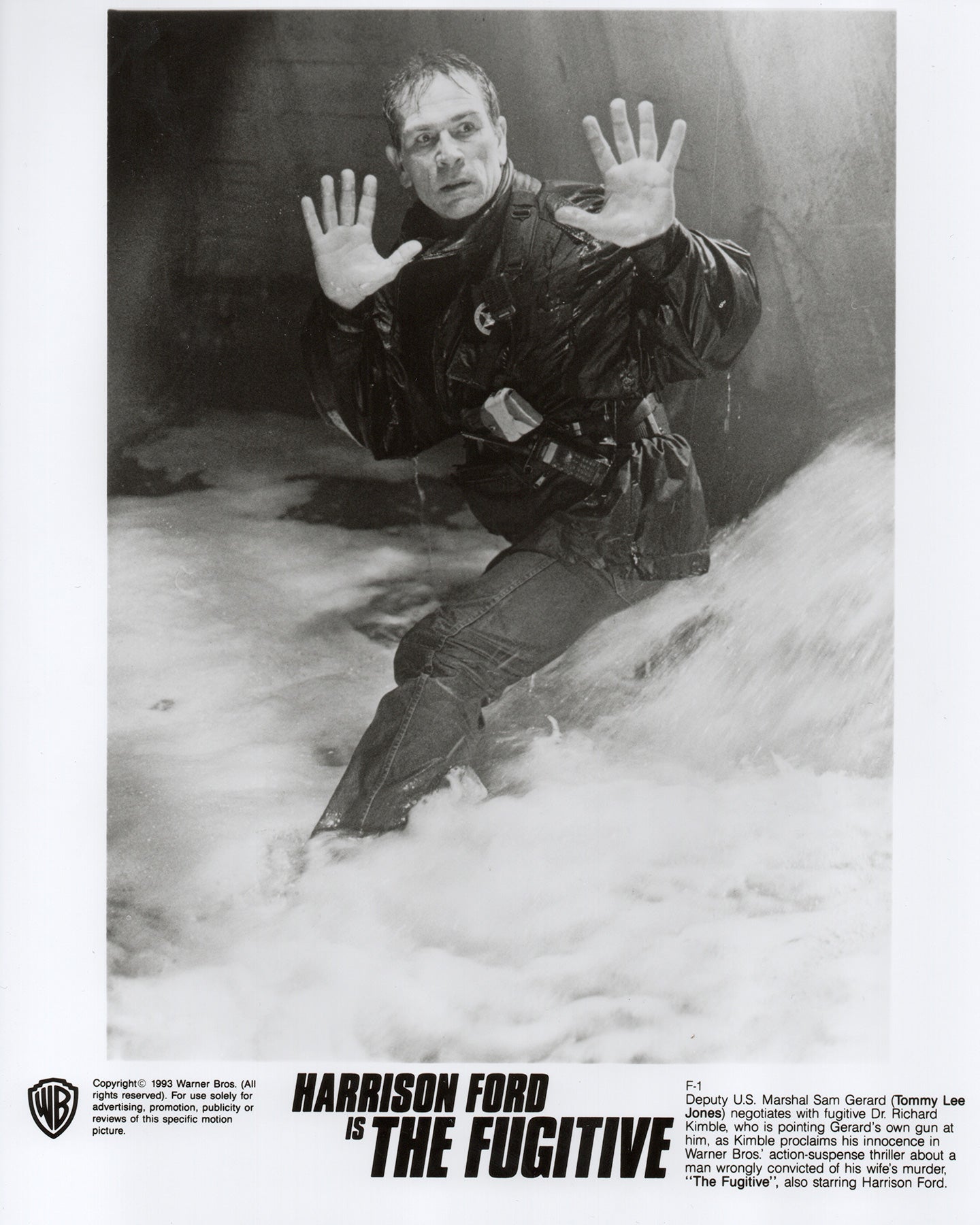The Fugative 1993 Film Movie Press Publicity Still Framed