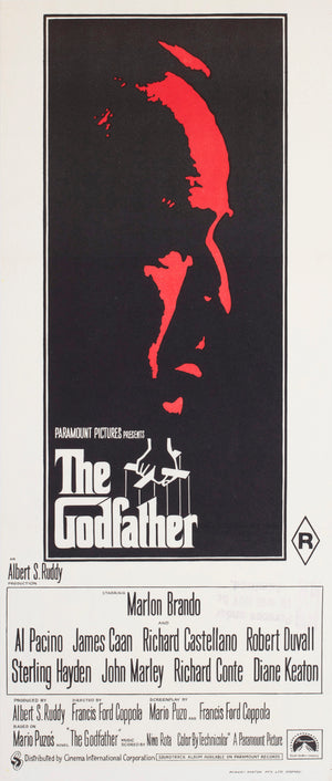 The Godfather 1972 Australian Daybill Film Movie Poster Fujita