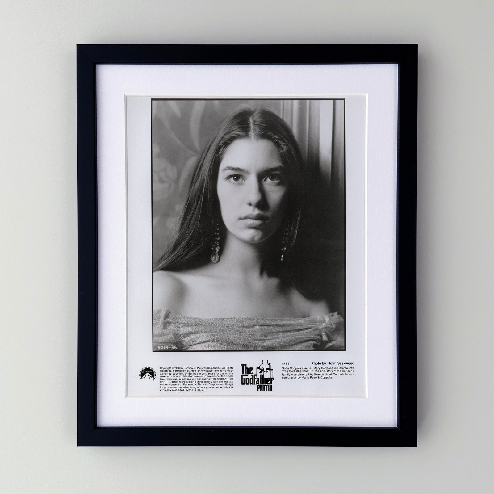 The Godfather Part 3 1990 Film Movie Press Publicity Still Framed