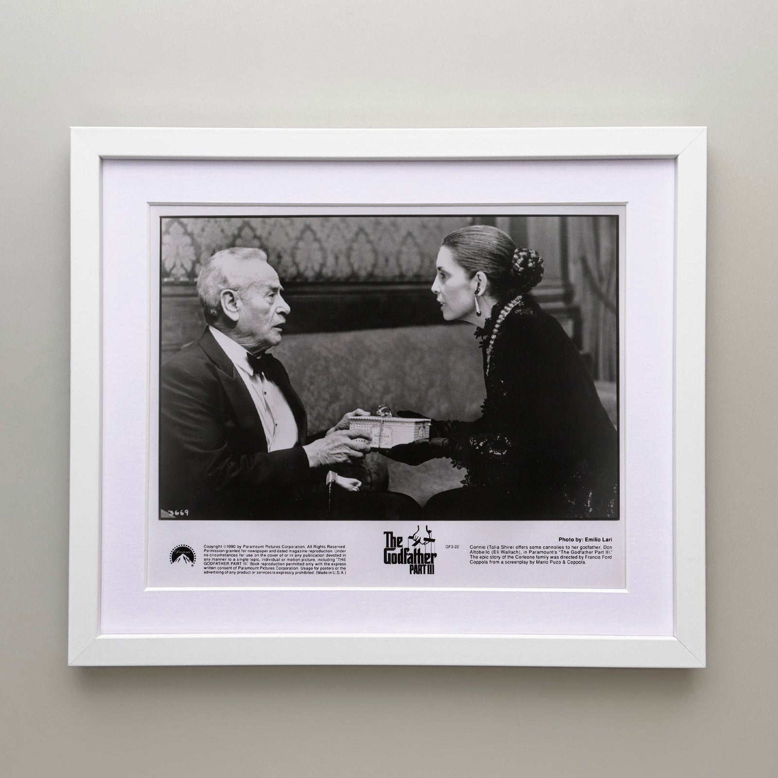 The Godfather Part 3 1990 Film Movie Press Publicity Still Framed