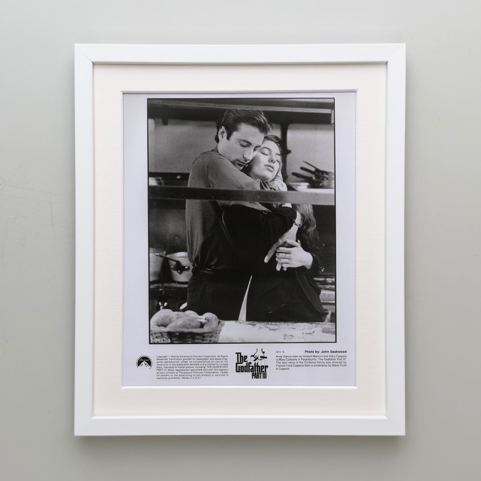 The Godfather Part 3 1990 Film Movie Press Publicity Still Framed