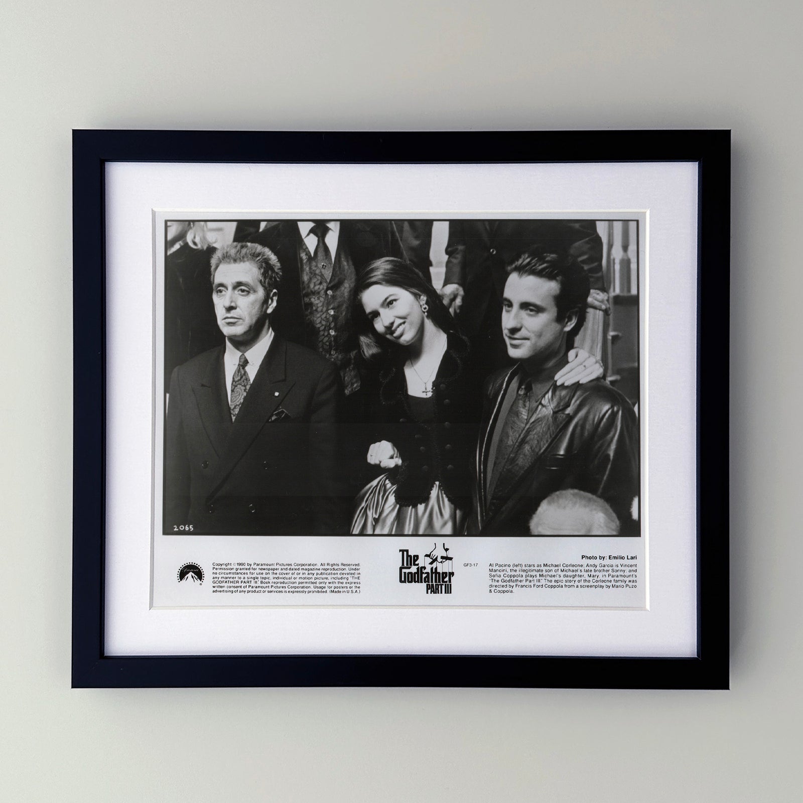 The Godfather Part 3 1990 Film Movie Press Publicity Still Framed