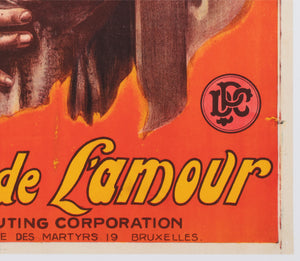 The Godless Girl c1929 Belgian Film Poster - detail