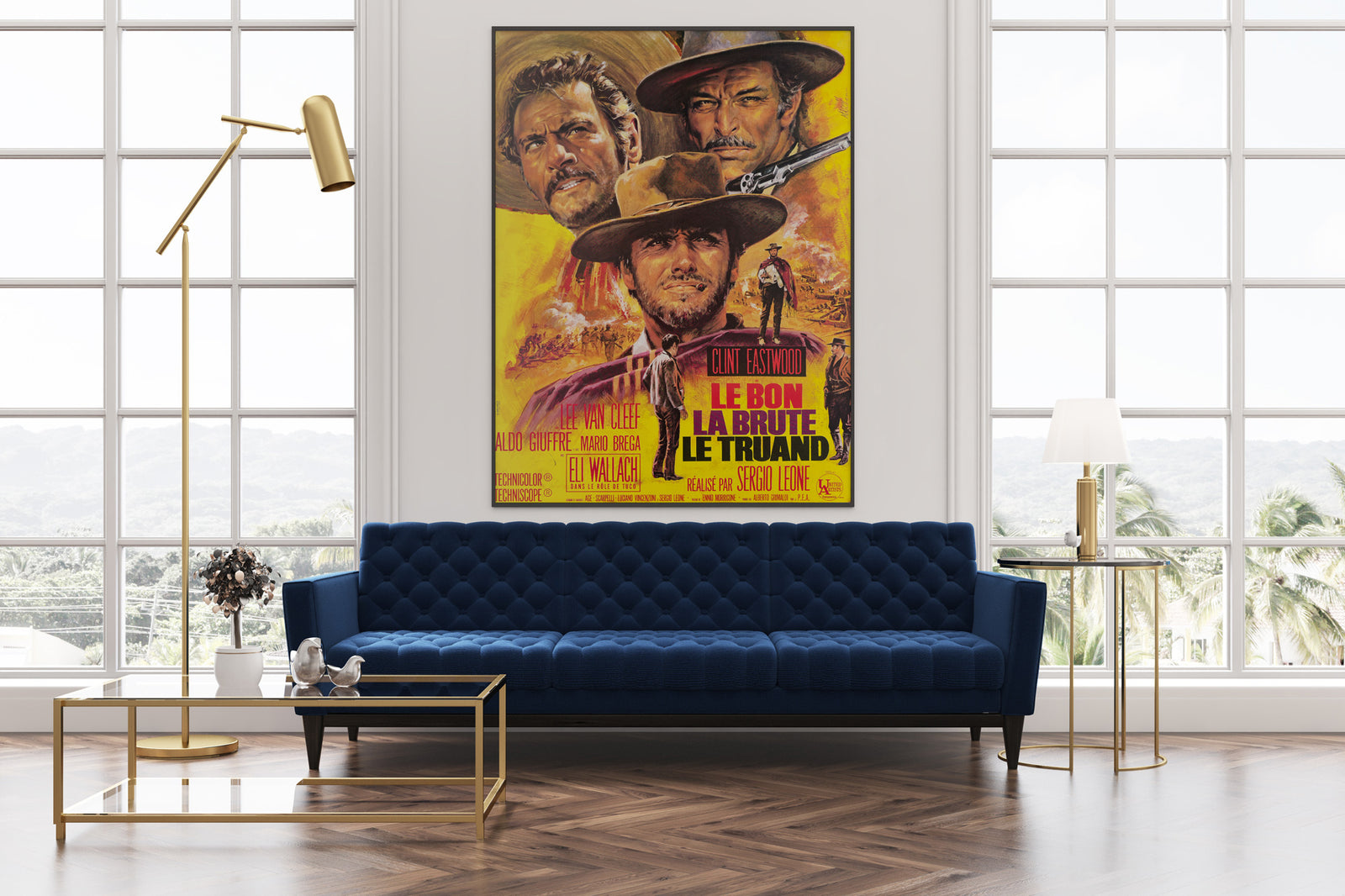The Good The Bad The Ugly 1968 French Grande Film Poster Jean Mascii