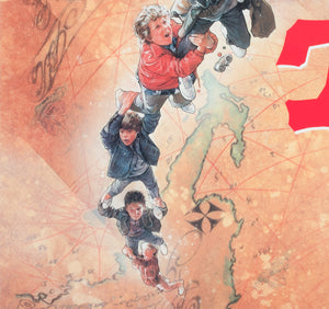 The Goonies 1985 Japanese B2 Film Movie Poster, Drew Struzan - detail