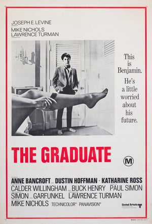 The Graduate 1970s Australian 1 Sheet Film Movie Poster