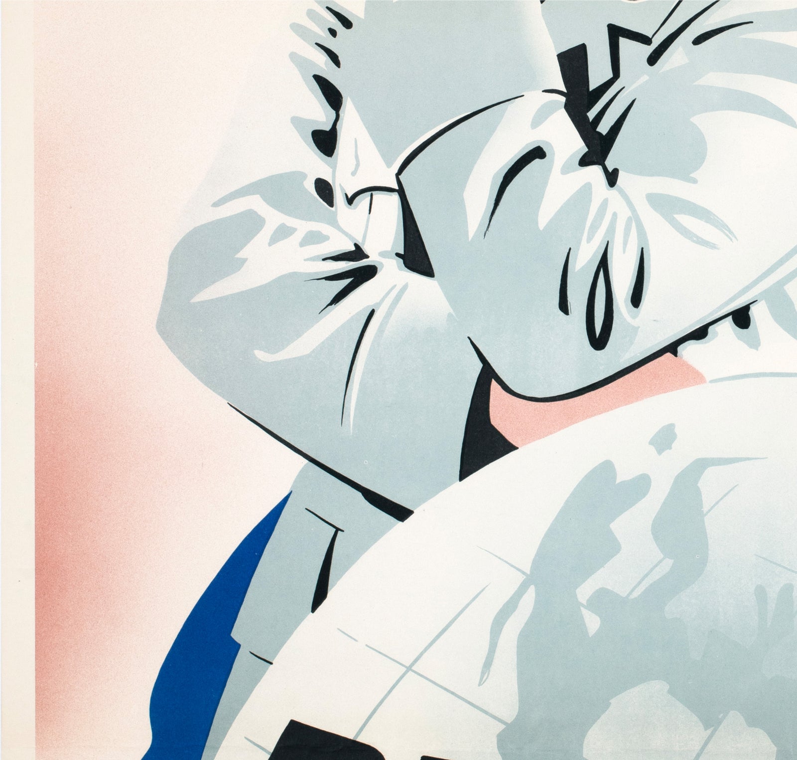 The Great Dictator 1945 Swedish Film Poster Eric Rohman - detail