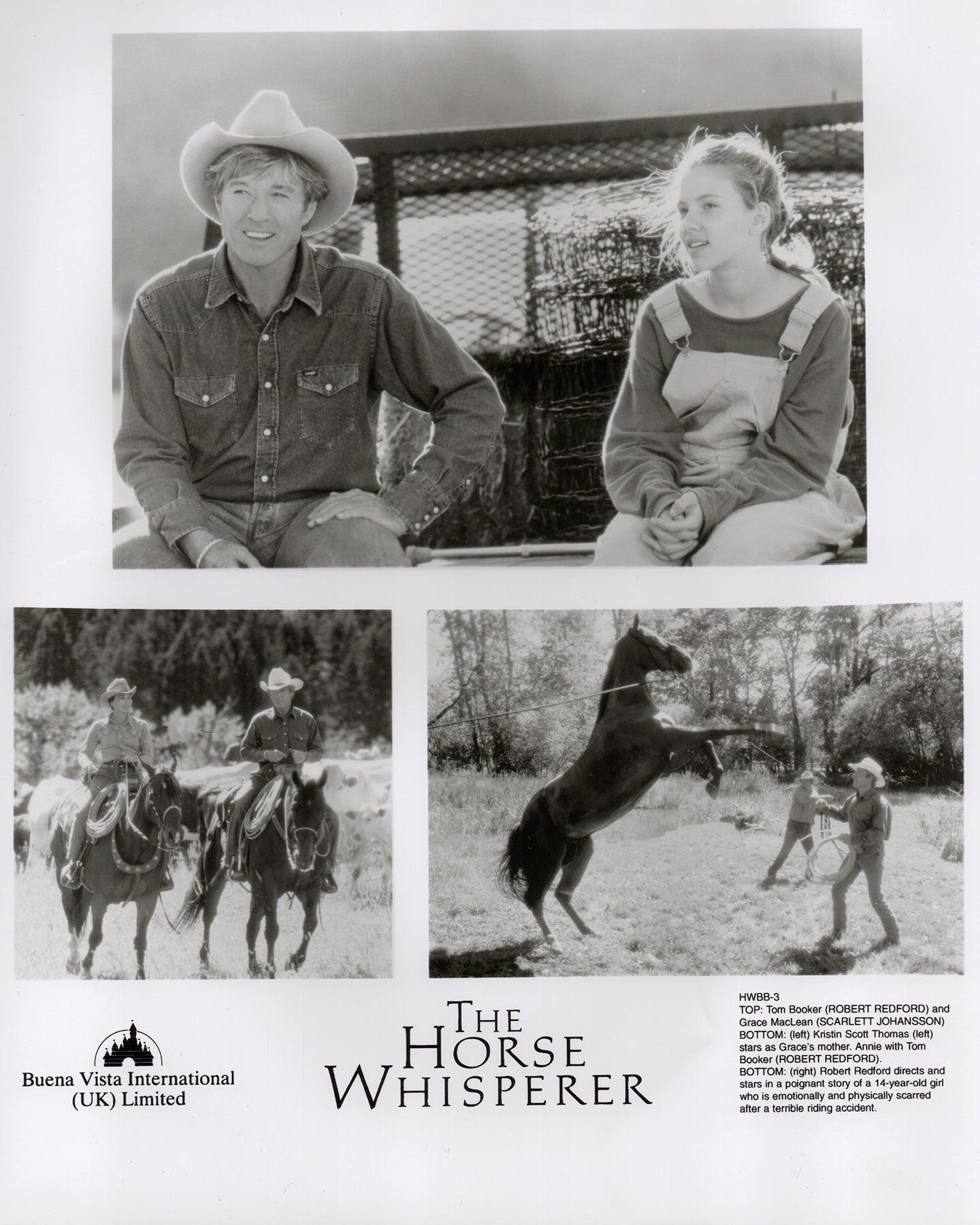 The Horse Whisperer 1998 Film Movie Press Publicity Still Framed