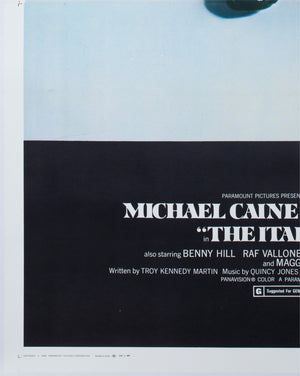 The Italian Job 1969 US 3 Sheet Film Poster - detail