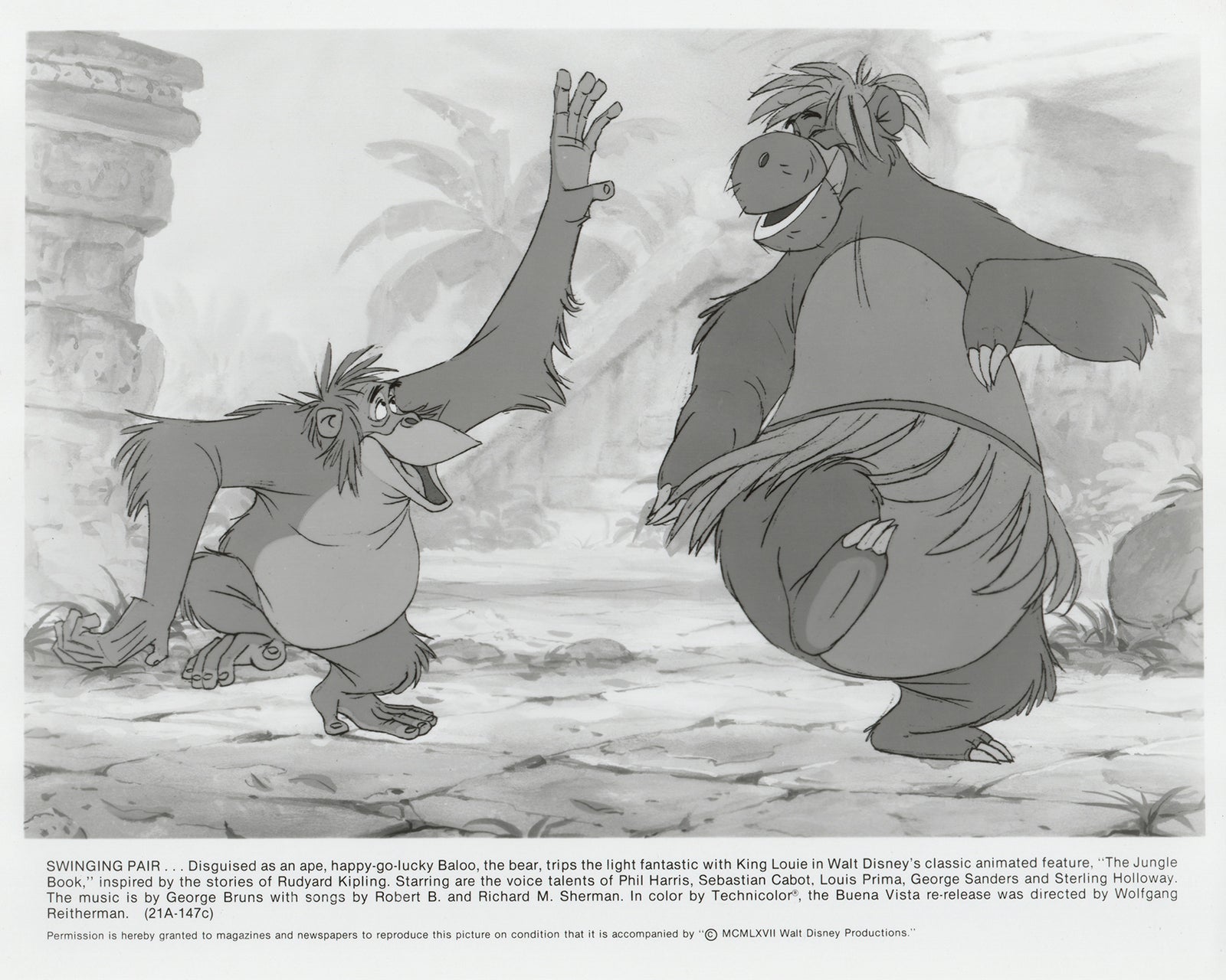 The Jungle Book 1967 Film Movie Press Publicity Still Framed