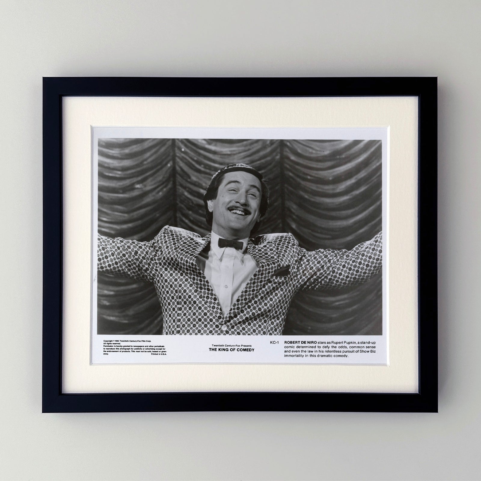 The King of Comedy 1982 Publicity Film Movie Press Still Framed