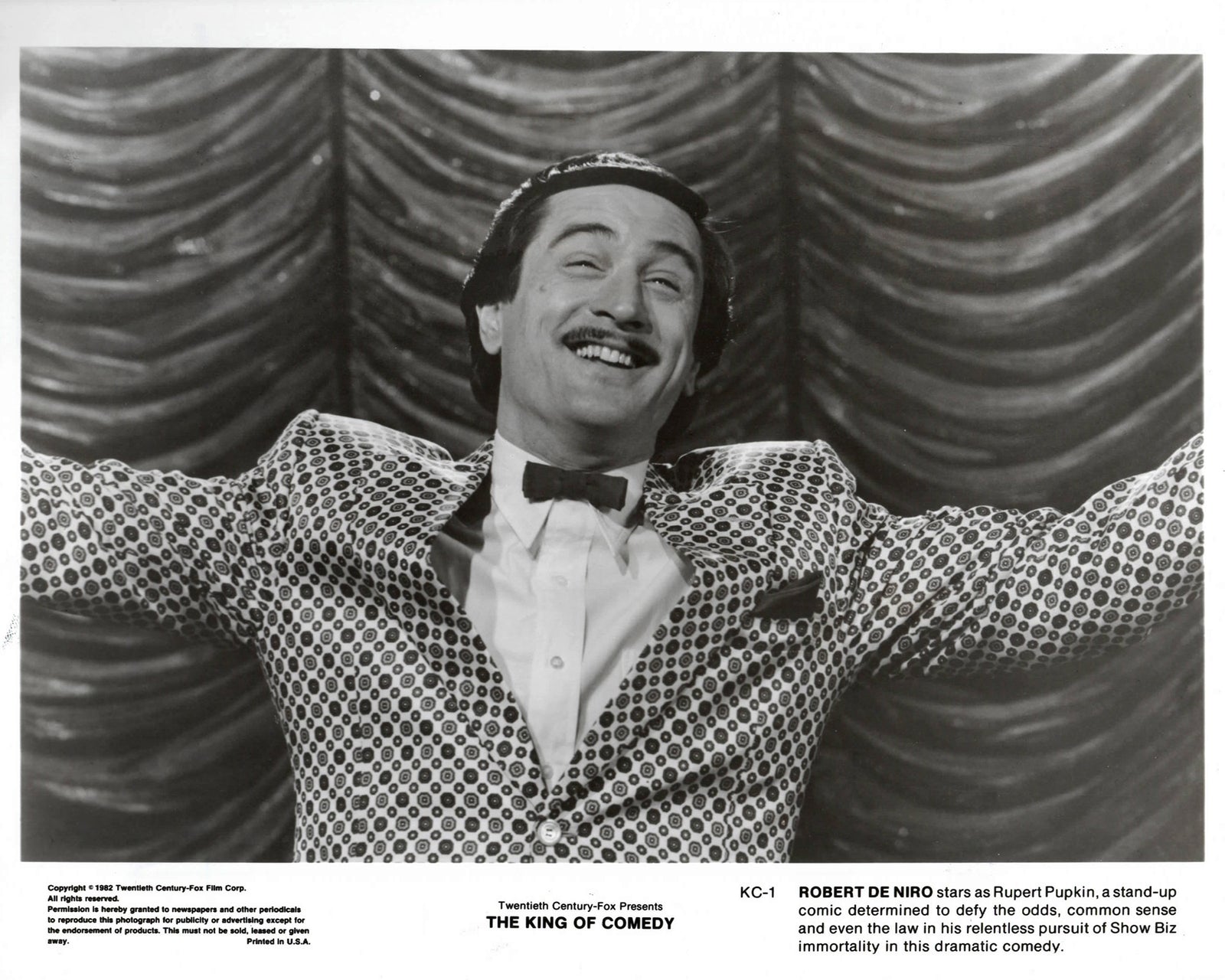 The King of Comedy 1982 Publicity Film Movie Press Still Framed