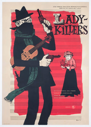 the lady killers 1962 east german a1 film movie poster rosic