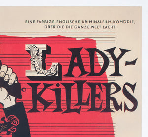 the lady killers 1962 east german a1 film movie poster rosic - detail