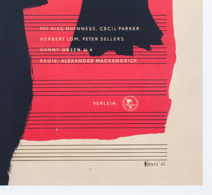 the lady killers 1962 east german a1 film movie poster rosic - detail