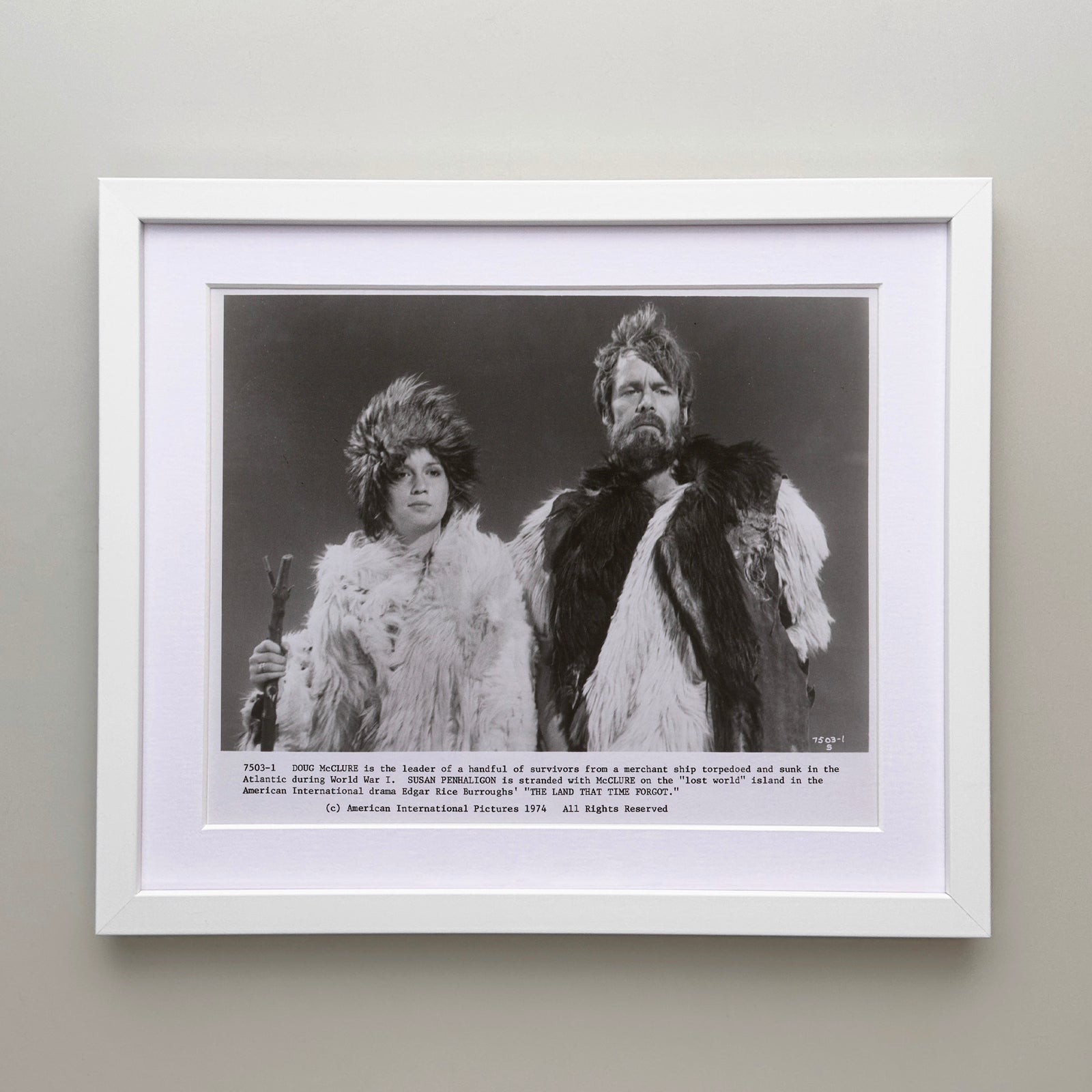 The Land that Time Forgot 1974 Film Movie Press Publicity Still Framed