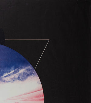 The Man Who Fell To Earth 1976 Rolled UK Quad Pink Style Film Movie Poster, Vic Fair - detail