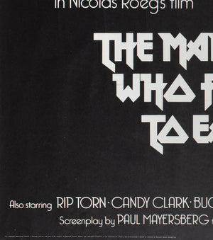 The Man Who Fell To Earth 1976 Rolled UK Quad Pink Style Film Movie Poster, Vic Fair - detail