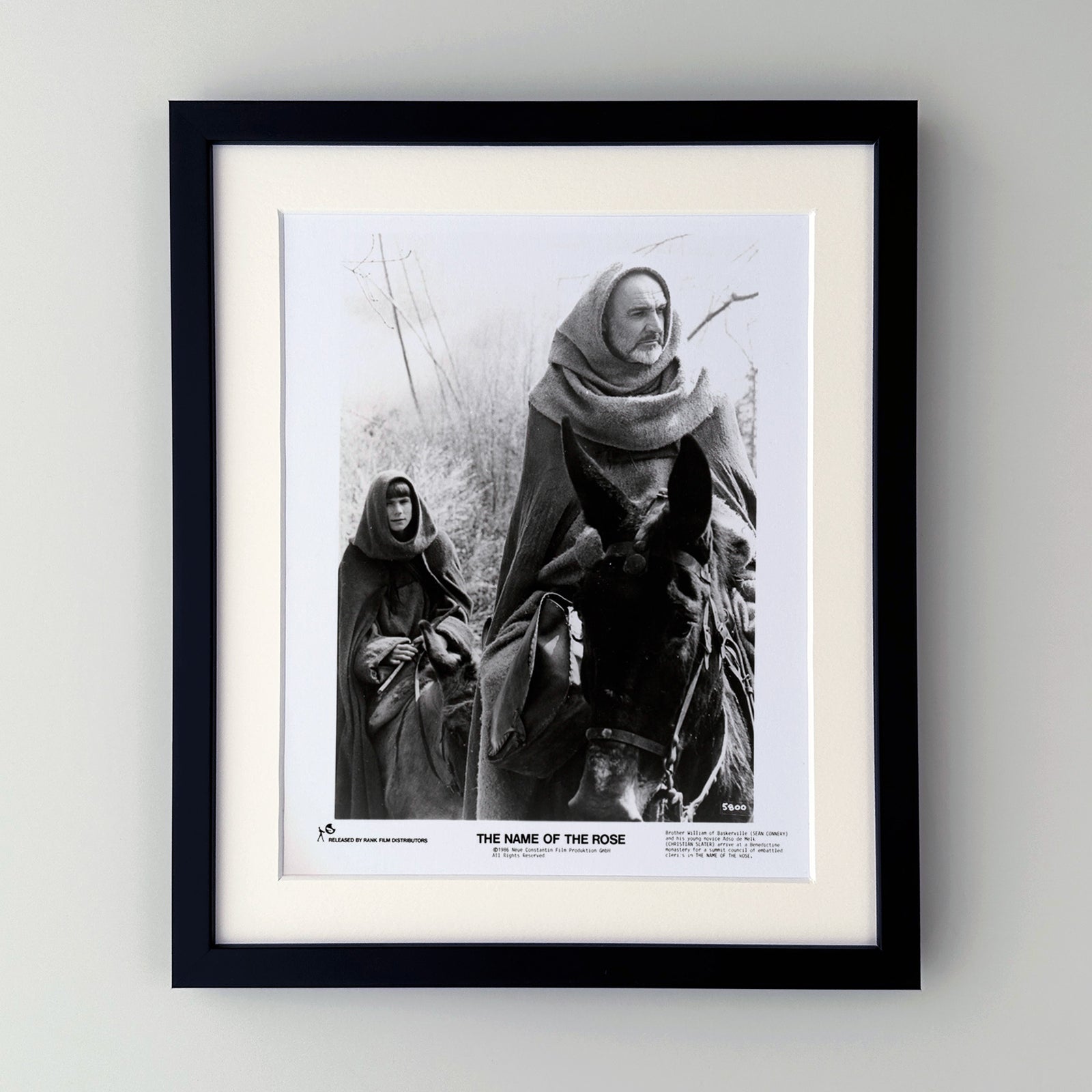 The Name of the Rose 1986 Press Publicity Film Movie Still - Framed