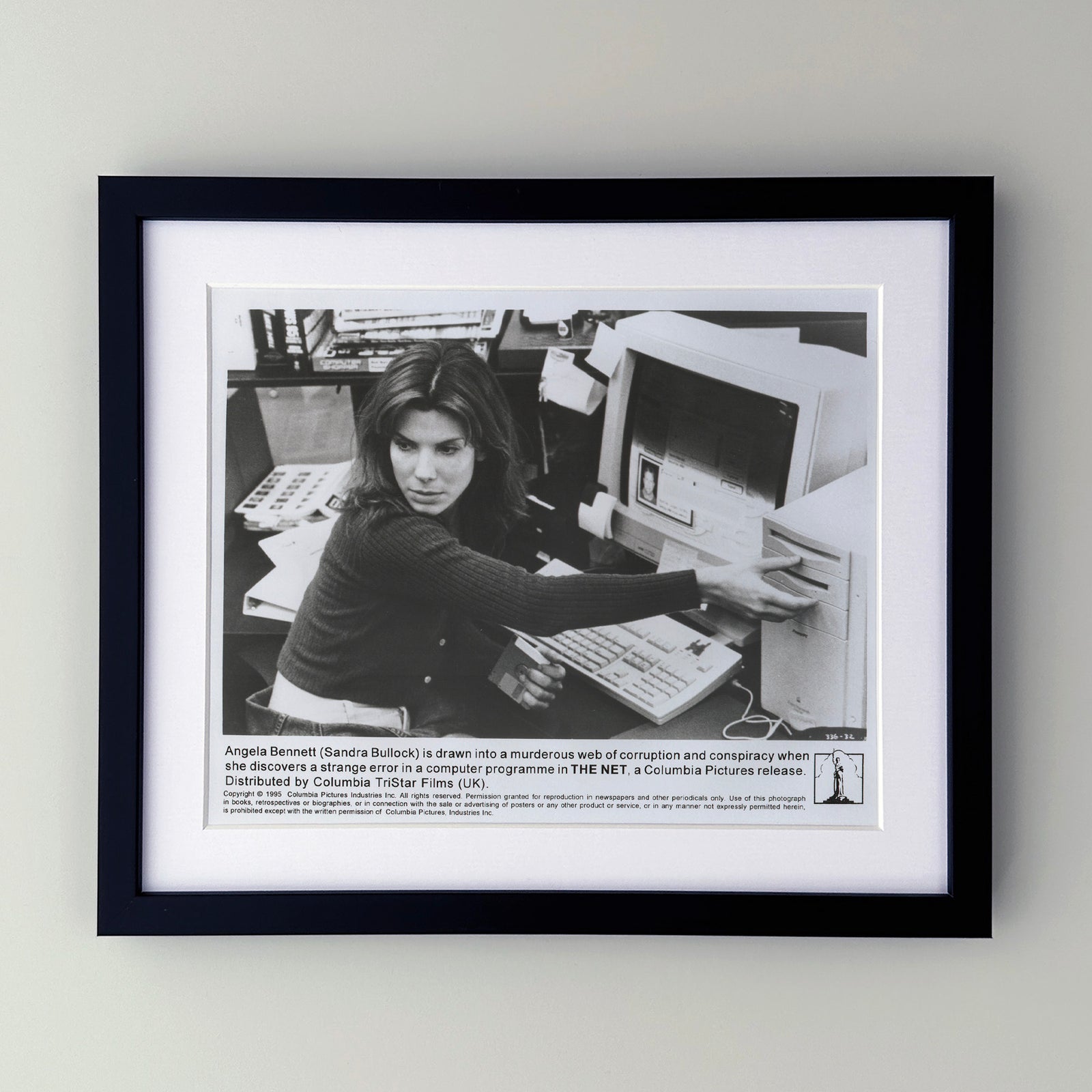 The Net 1995 Film Movie Press Publicity Still Framed