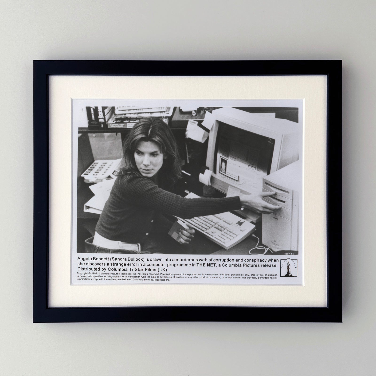 The Net 1995 Film Movie Press Publicity Still Framed
