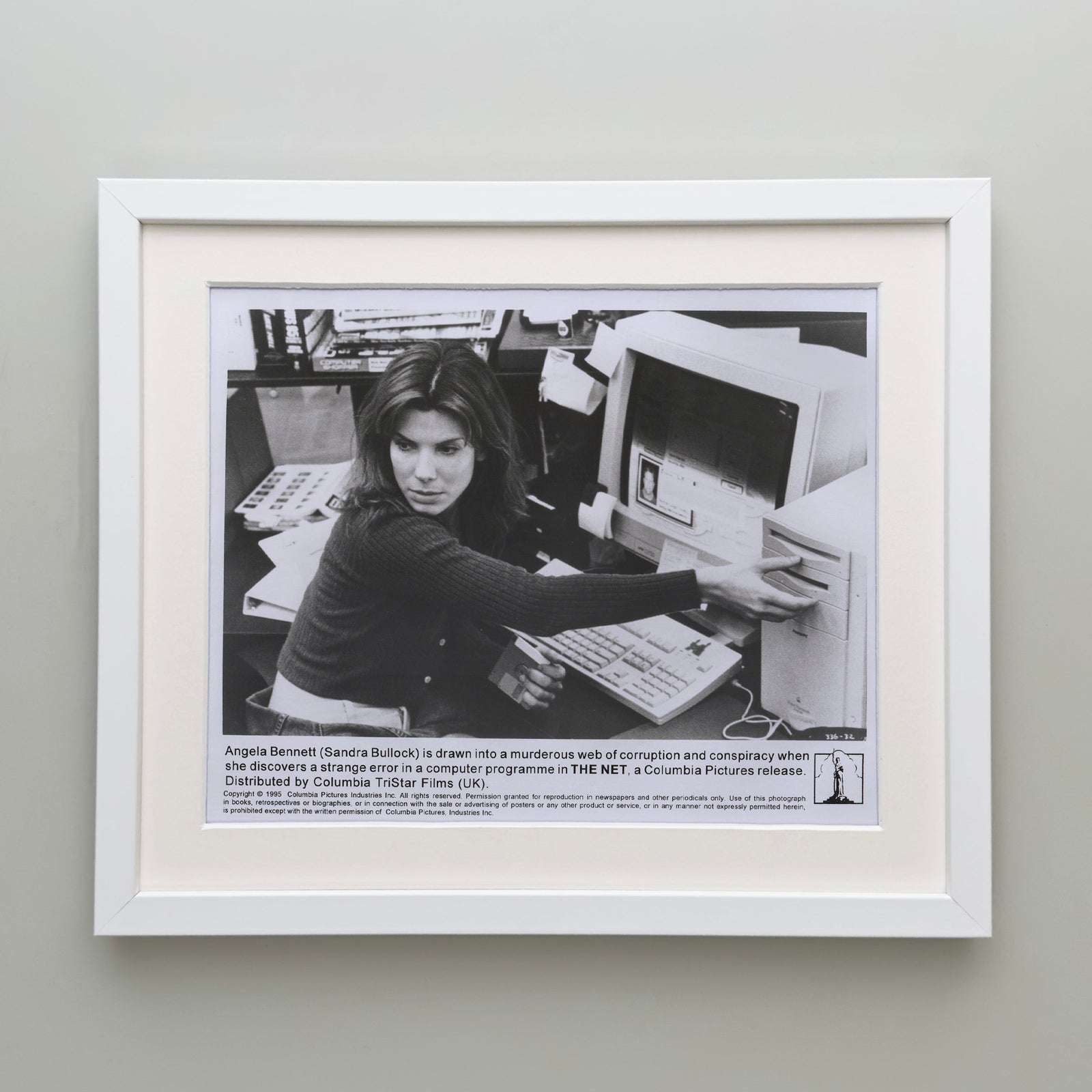 The Net 1995 Film Movie Press Publicity Still Framed
