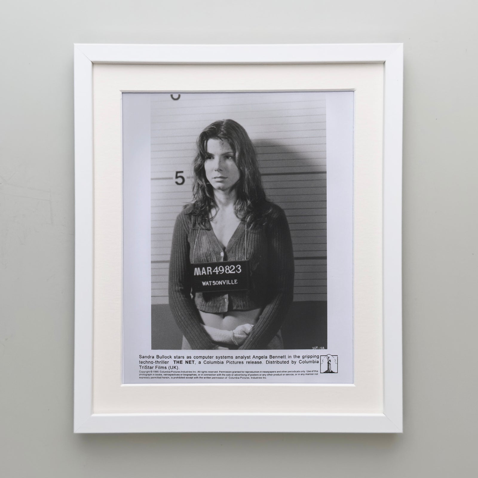 The Net 1995 Film Movie Press Publicity Still Framed