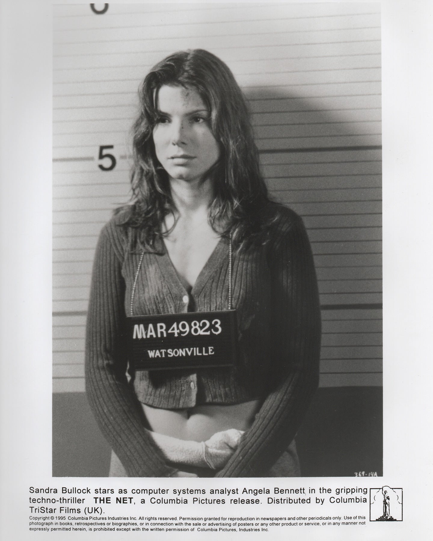 The Net 1995 Film Movie Press Publicity Still Framed