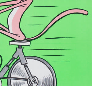 The Pink Panther 1970 Swedish Film Poster - detail