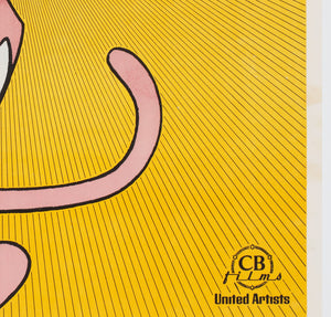 The Pink Panther Marathon 1974 Spanish Film Movie Poster - detail