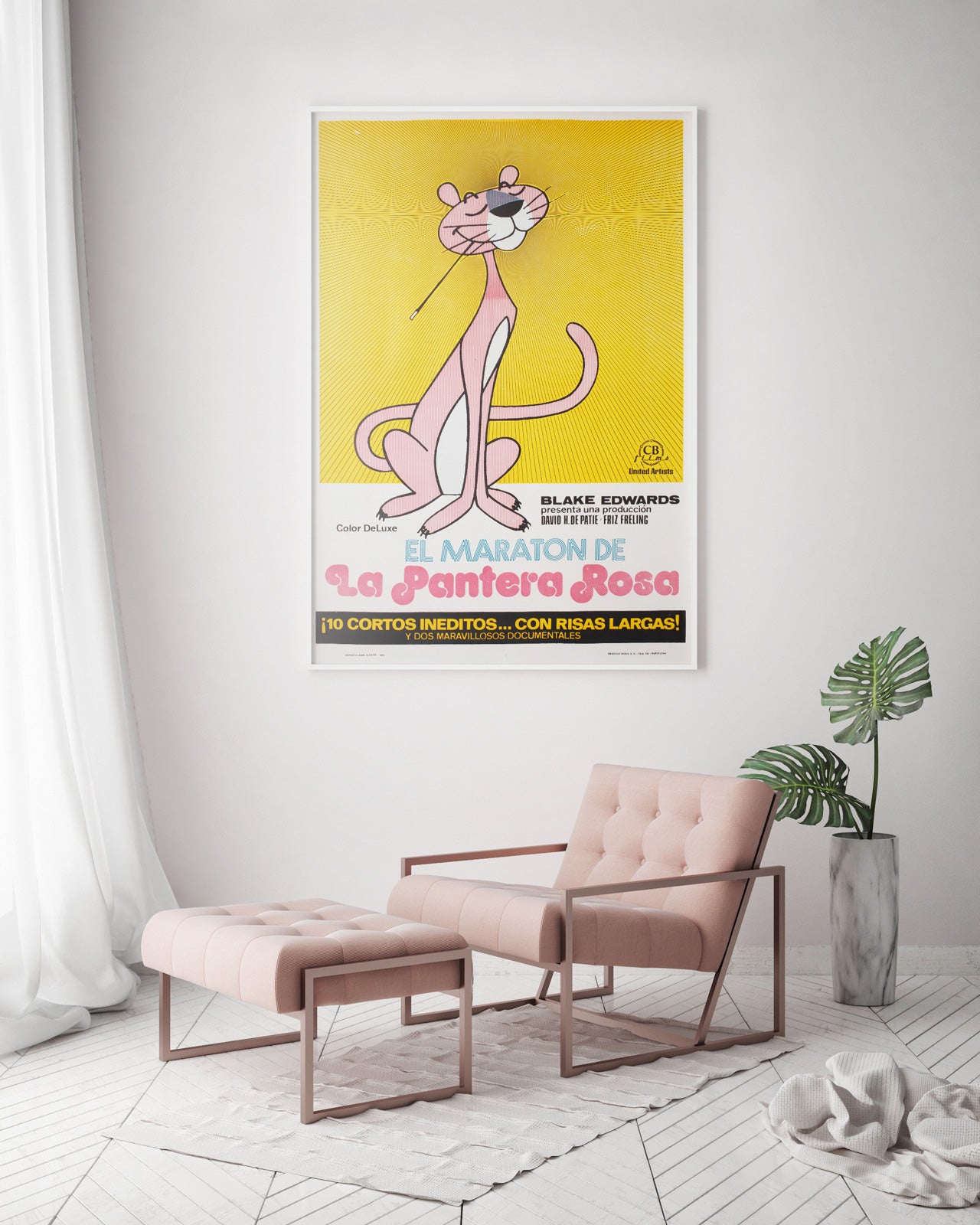 The Pink Panther Marathon 1974 Spanish Film Poster