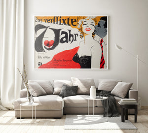 The Seven Year Itch R1966 German A0 Film Movie poster, Fischer-Nosbisch