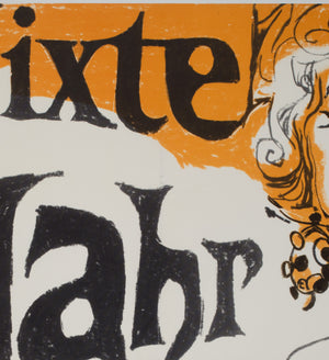 The Seven Year Itch R1966 German A0 Film Movie poster, Fischer-Nosbisch - detail