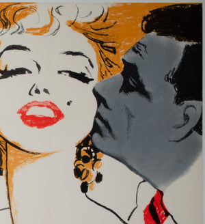 The Seven Year Itch R1966 German A0 Film Movie poster, Fischer-Nosbisch - detail