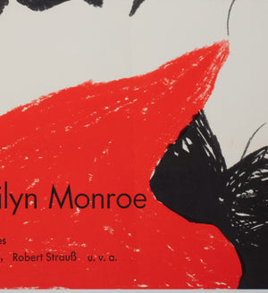 The Seven Year Itch R1966 German A0 Film Movie poster, Fischer-Nosbisch - detail