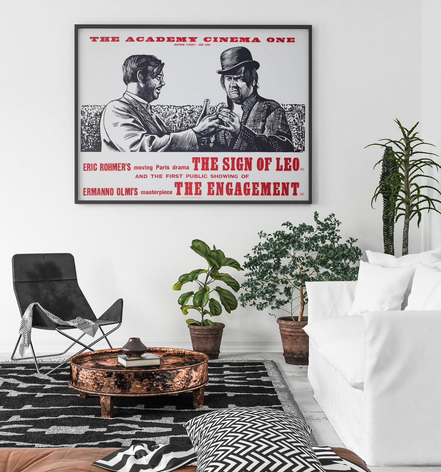 the sign of leo 1963 uk quad academy cinema film movie poster peter strausfeld