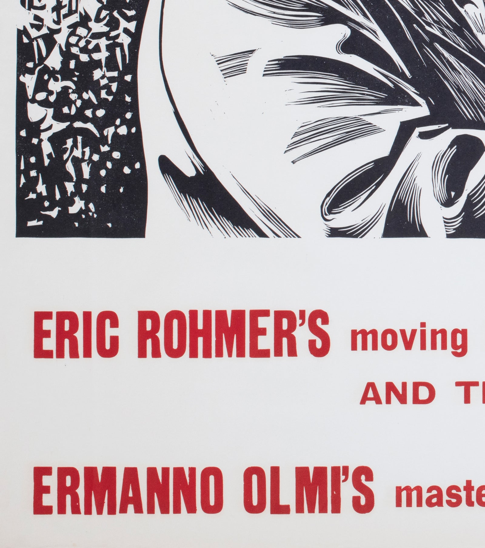 the sign of leo 1963 uk quad academy cinema film movie poster peter strausfeld - detail