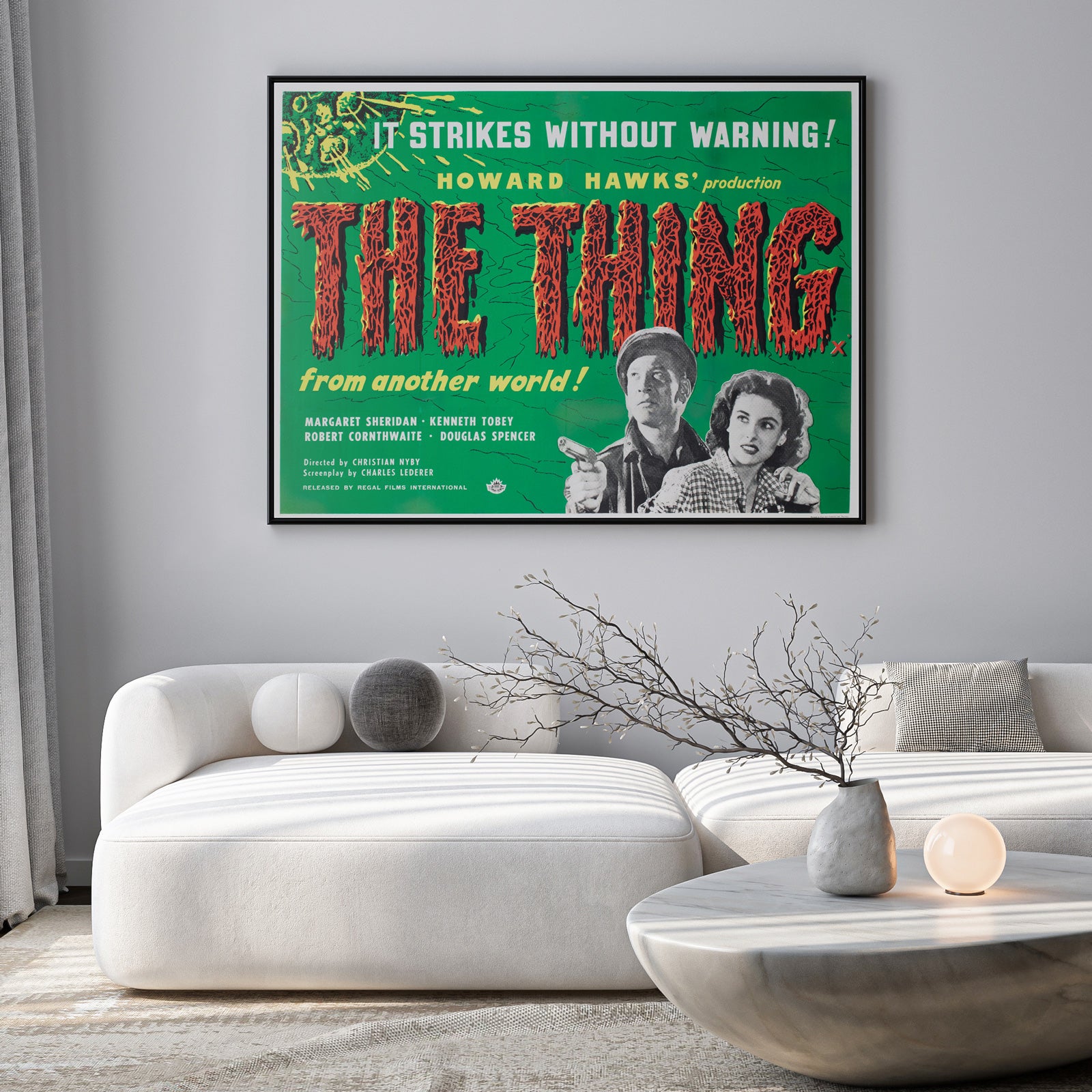 The Thing From Another World R1960s UK Quad Film Movie Poster