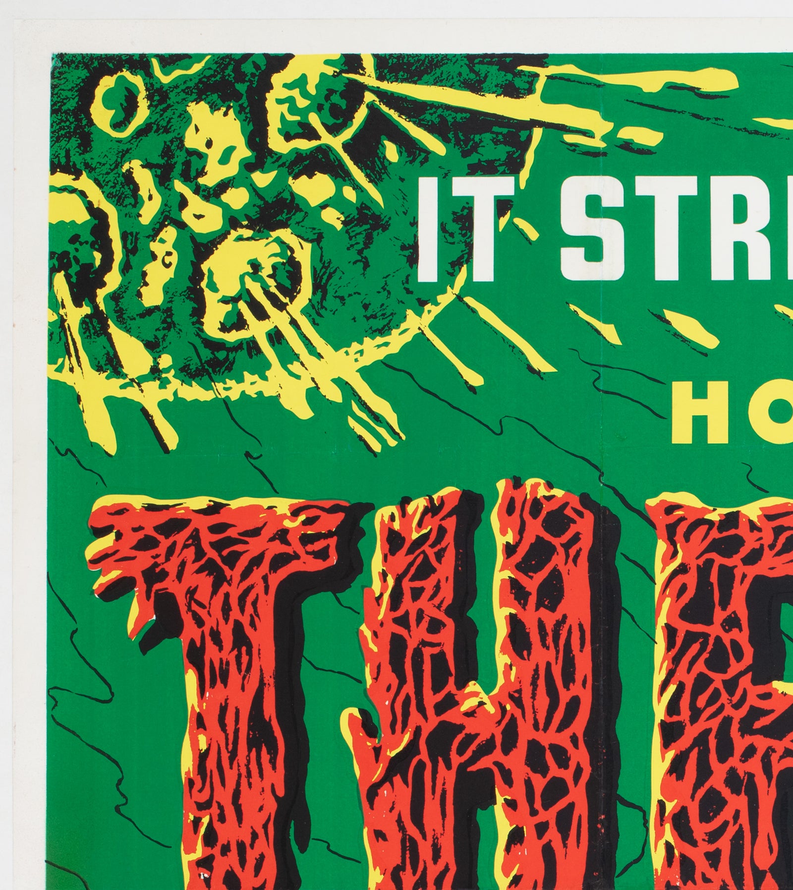 The Thing From Another World R1960s UK Quad Film Movie Poster - detail