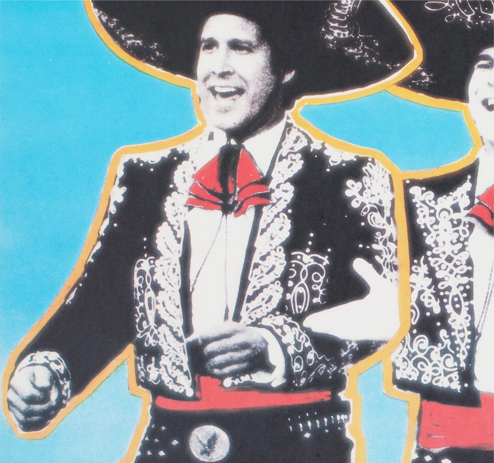 The Three Amigos 1990 East German Film Poster Finger - detail